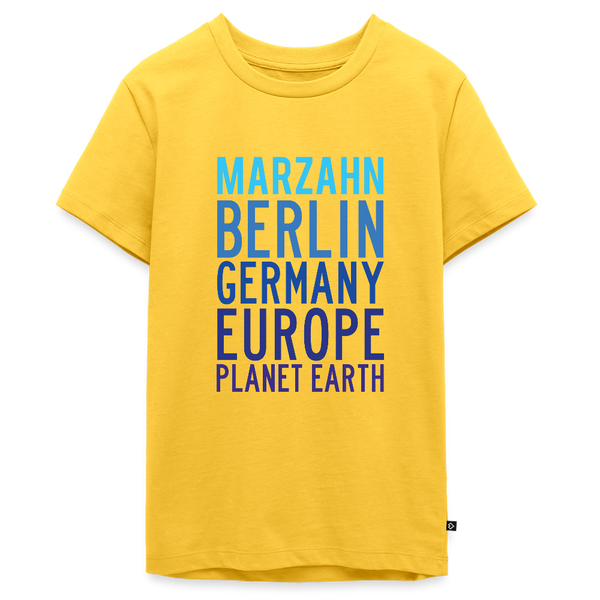 Marzahn Planet Earth - Teenager Premium T-Shirt - Gelb
