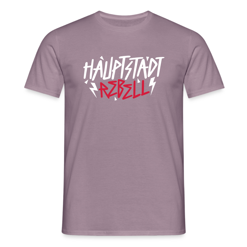 Haupstadt Rebell - Männer Premium T-Shirt - Lilagrau