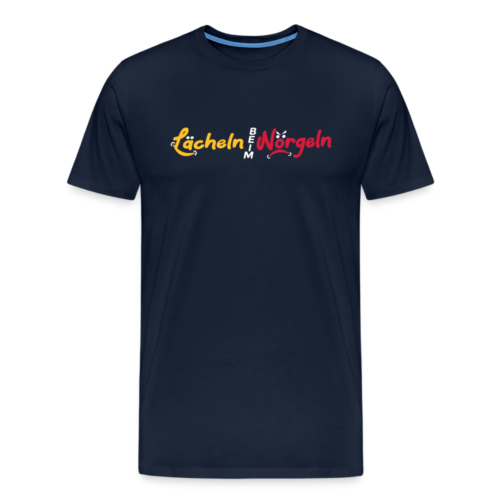 Lächeln beim Nörgeln - Männer Premium T-Shirt - Navy