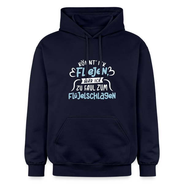 Könnt' ick fliejen, wär ick zu faul zum Flüjelschlagen - Hoodie - Navy