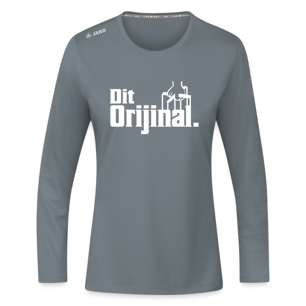 Dit Orijinal - Frauen Sport Langarmshirt - Grau