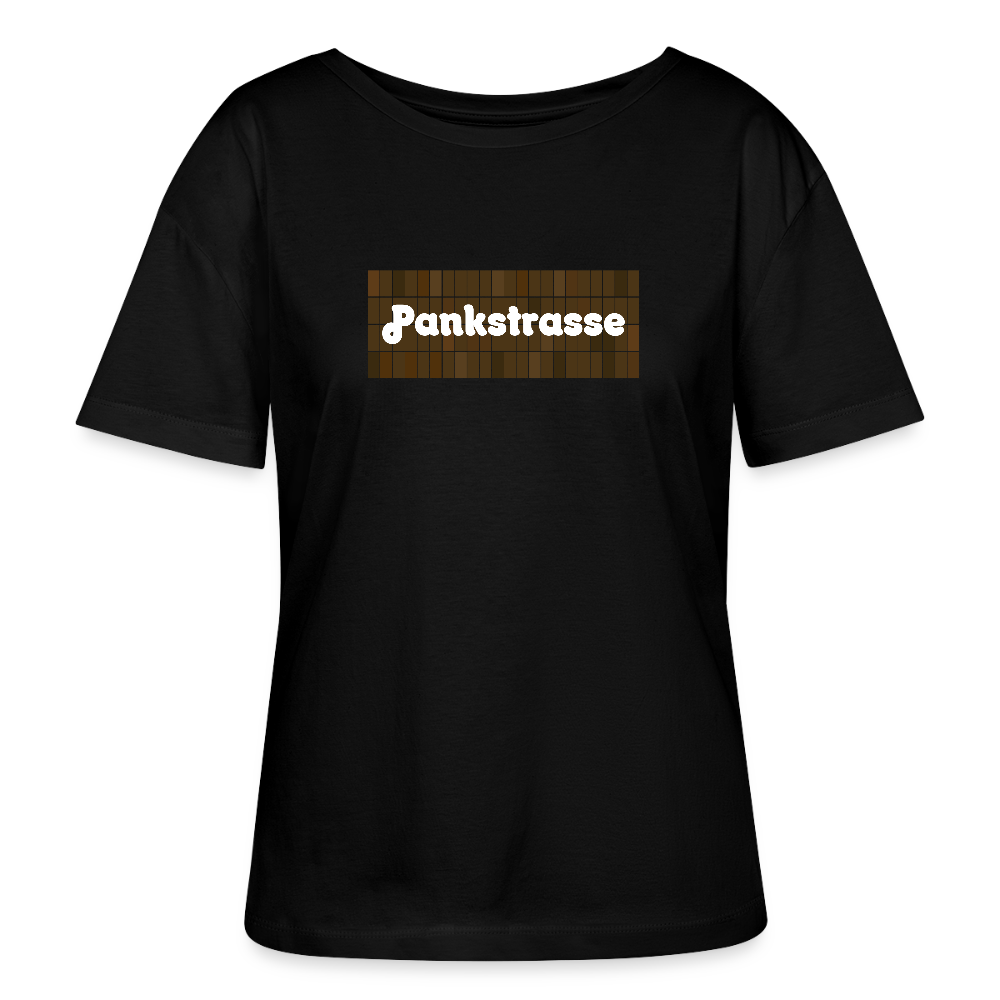 Pankstrasse - Relaxed Rundhals Frauen Bio-T-Shirt - Schwarz