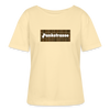 Pankstrasse - Relaxed Rundhals Frauen Bio-T-Shirt - Creme