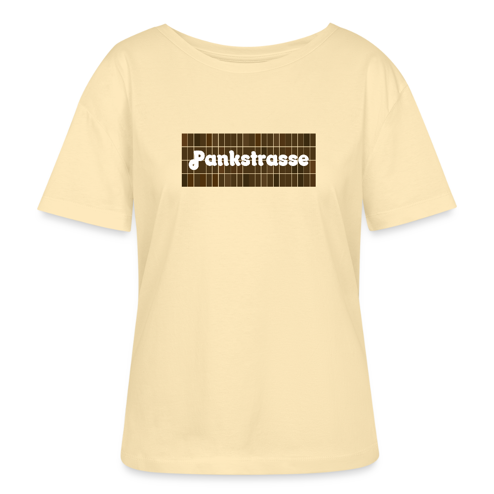 Pankstrasse - Relaxed Rundhals Frauen Bio-T-Shirt - Creme