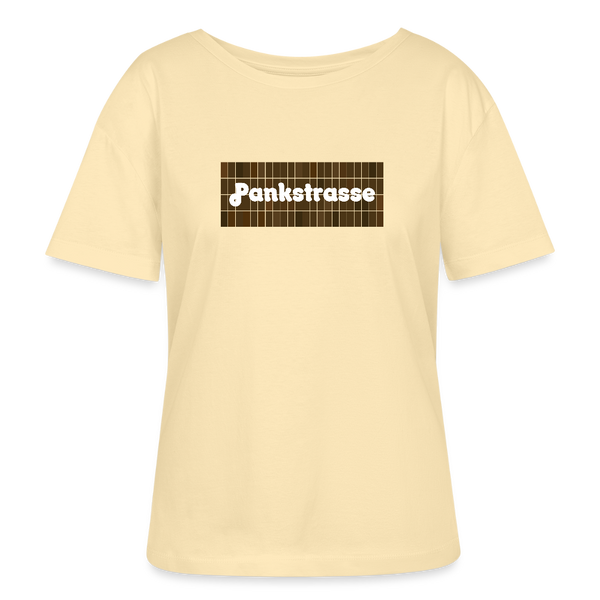 Pankstrasse - Relaxed Rundhals Frauen Bio-T-Shirt - Creme