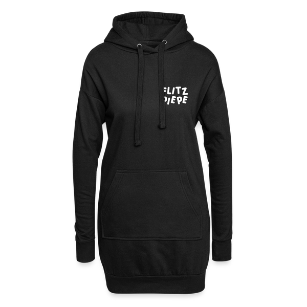Flitz piepe - Hoodie-Kleid - Schwarz