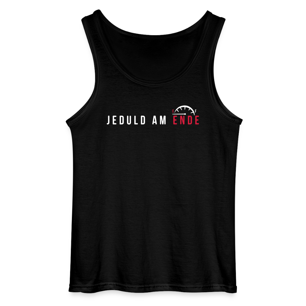 Jeduld am Ende - Männer Tank Top - Schwarz