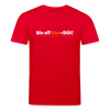 Bin uff Bier-Diät! (schon 3 Tage valorn) - Unisex Bio T-Shirt - Rot