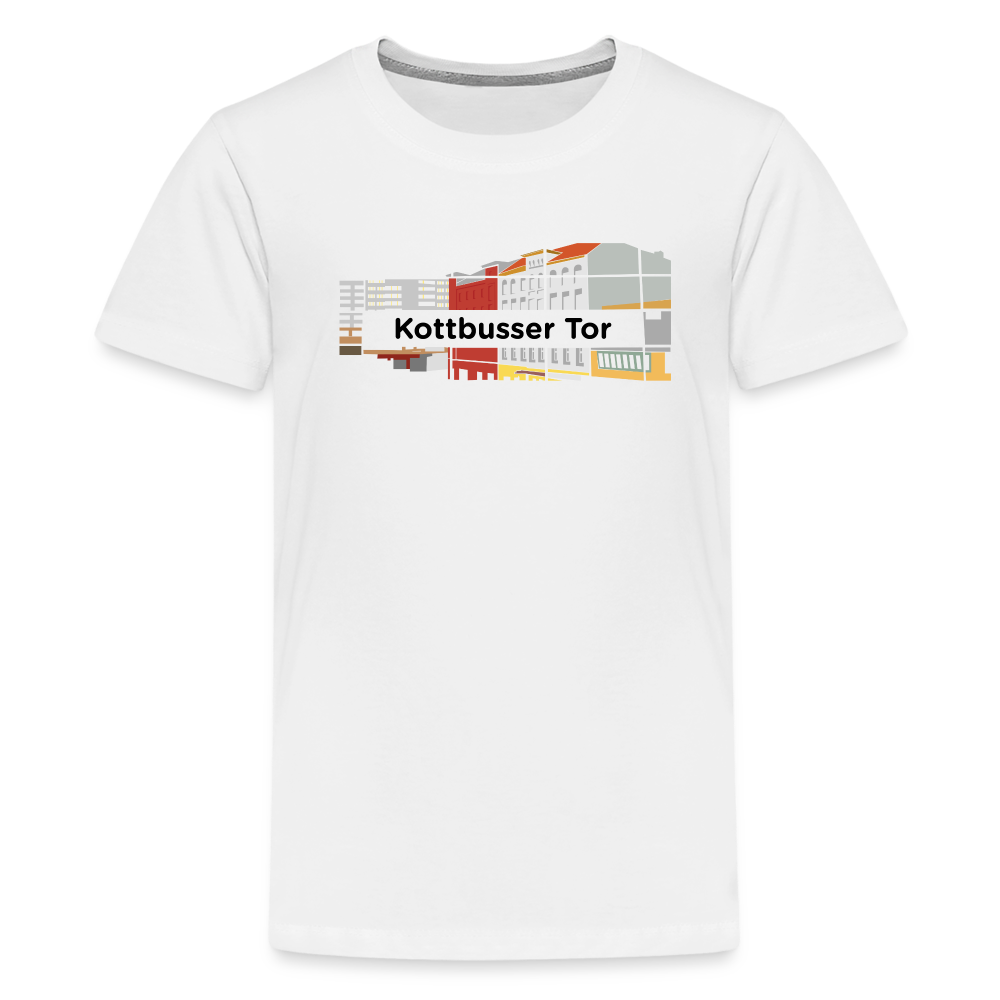 Kottbusser Tor - Teenager Premium T-Shirt - Weiß