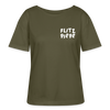 Flitzpiepe - Relaxed Rundhals Frauen Bio-T-Shirt - Khaki