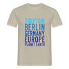 Treptow Planet Earth - Männer Premium T-Shirt - Sandbeige