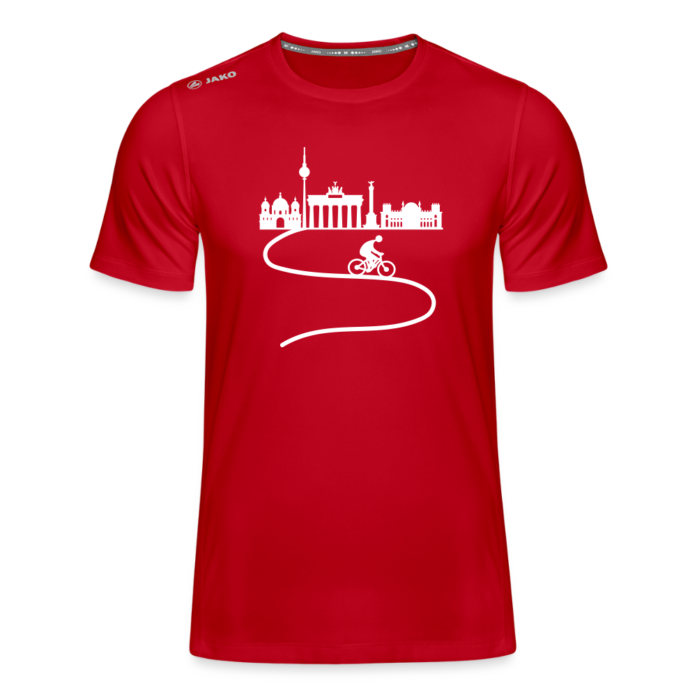 Aus der Stadt radeln - Männer Sport-Shirt - Rot