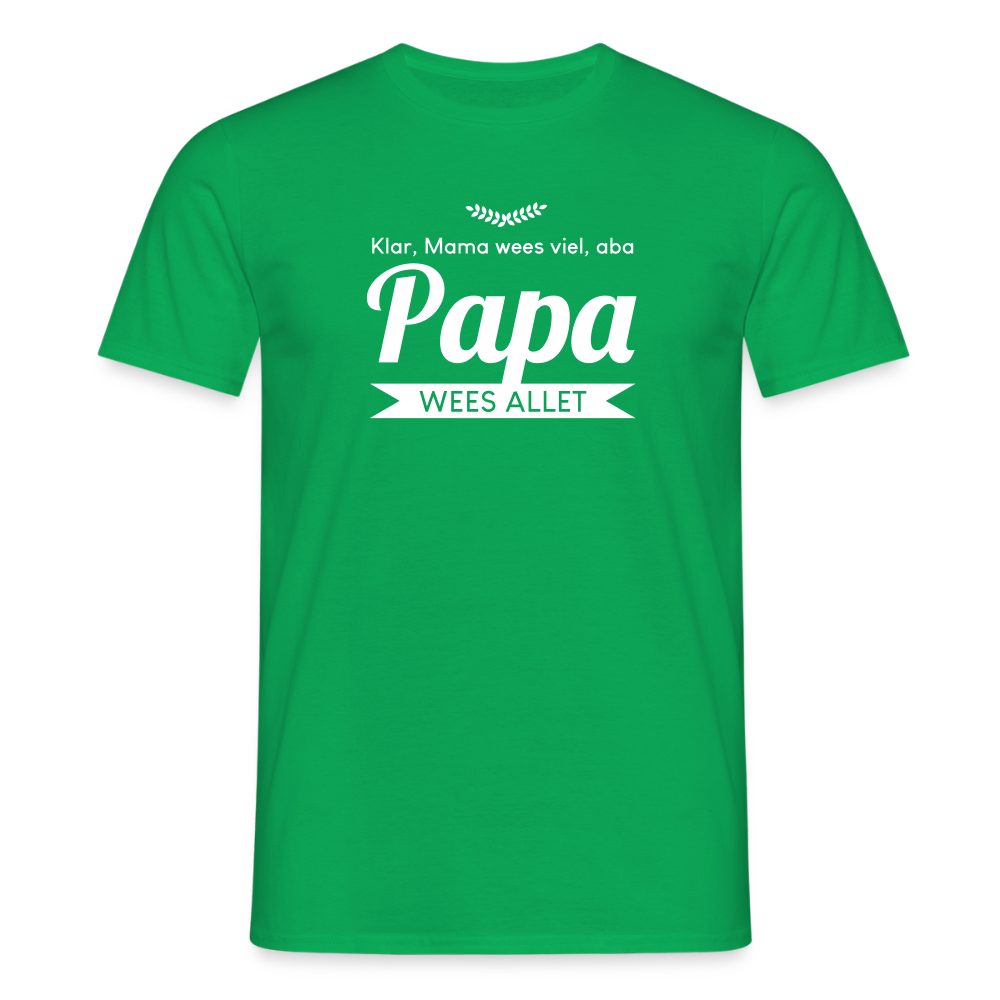 Opa wees allet - Männer Premium T-Shirt - Kelly Green