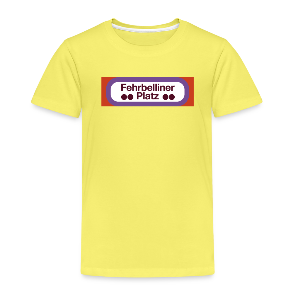 Fehrbelliner platz - Kinder Premium T-Shirt - Gelb