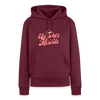 Uff jeht’s Mädels - Frauen Premium Hoodie - Burgunderrot