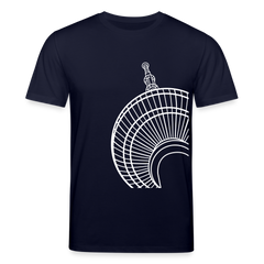 Der Turm von unten - weiß - Unisex Bio T-Shirt