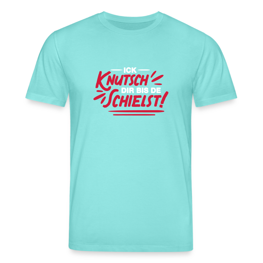 Ick knutsch dir! - Unisex Bio T-Shirt - Poolblau