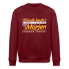 Wasde heute kannst erleben, kann dir morjen keener jeben! - Unisex Bio Sweatshirt - Burgunderrot