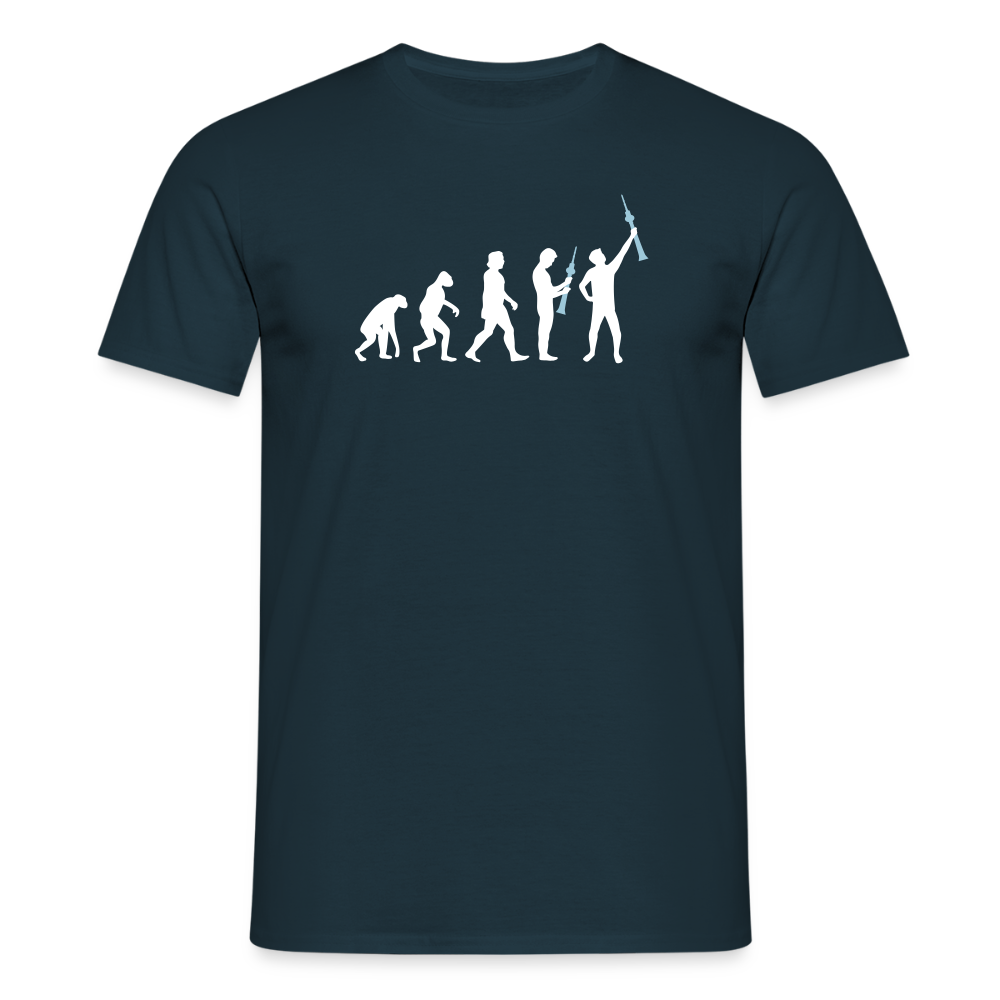 Evolution - Männer Premium T-Shirt - Navy