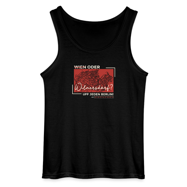 Wien Oder Wilmersdorf Uff Jeden Berlin - Männer Tank Top - Schwarz