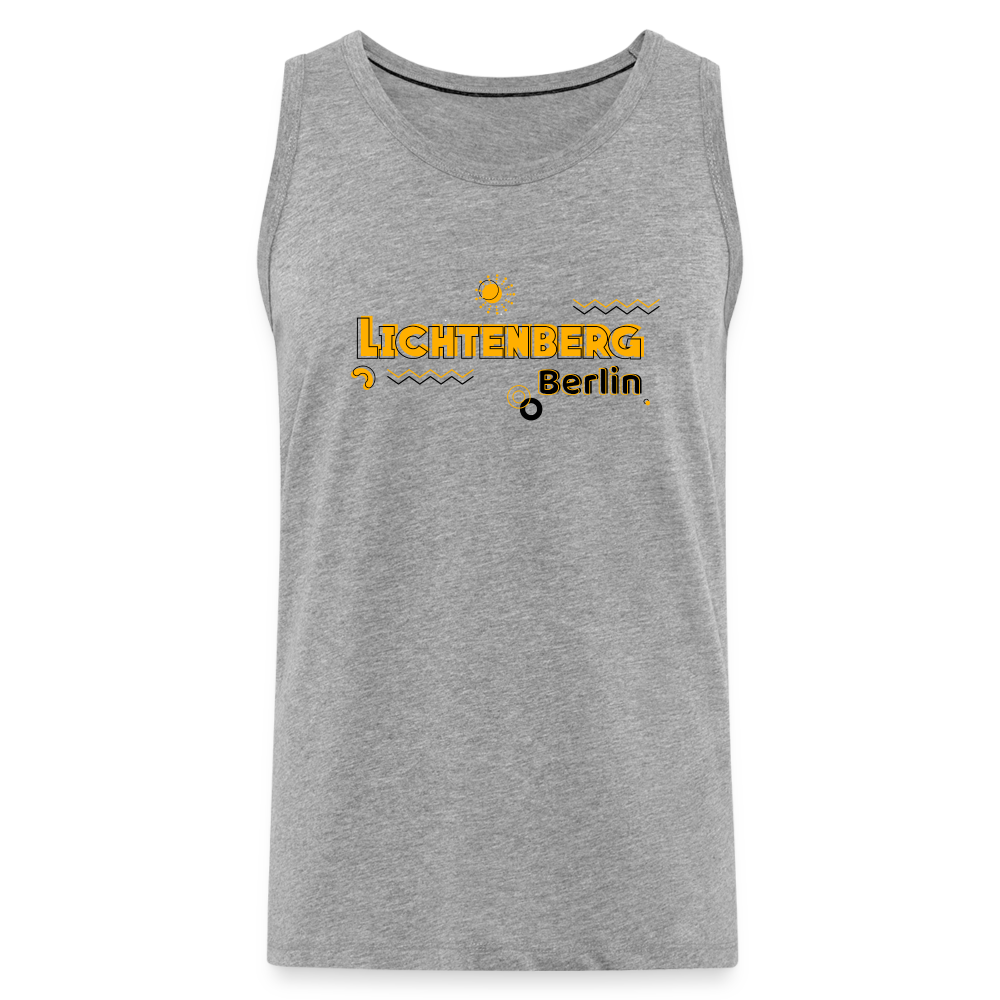 Lichtenberg - Männer Premium Tank Top - Grau meliert