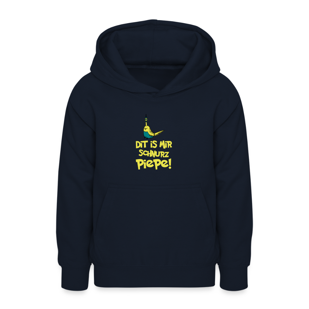 Schnurz Piepe mit Piep - Teenager Hoodie - Navy
