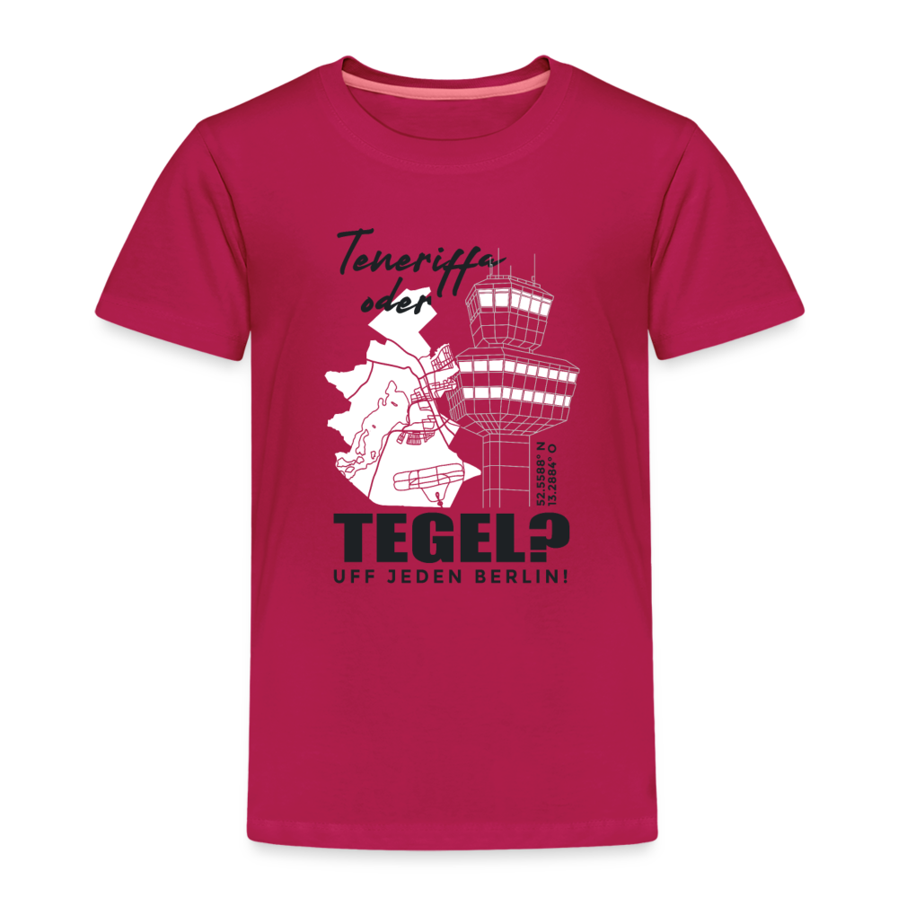 Teneriffa oder Tegel - Kinder Premium T-Shirt - dunkles Pink
