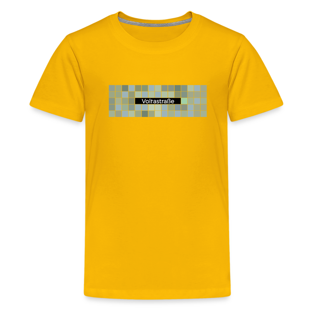 Voltastrasse - Teenager Premium T-Shirt - Sonnengelb