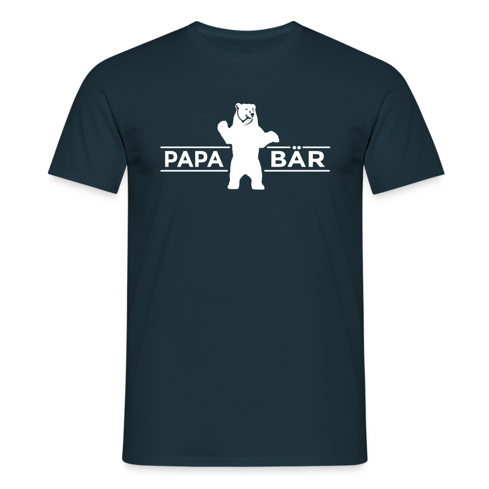 Papa Bär - Männer Premium T-Shirt - Navy