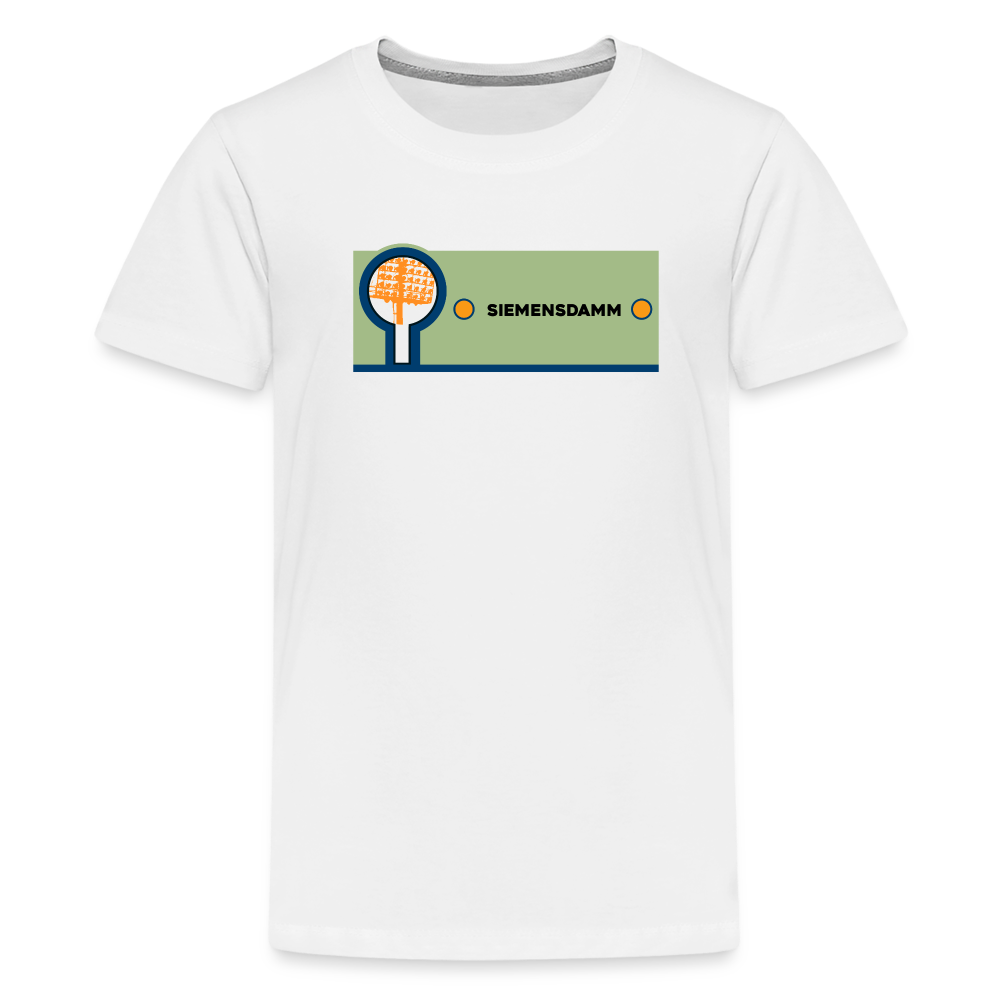 Siemensdamm - Teenager Premium T-Shirt - Weiß