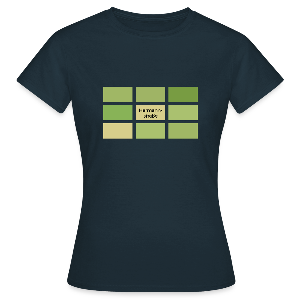 Hermanstrasse - Frauen Premium T-Shirt - Navy