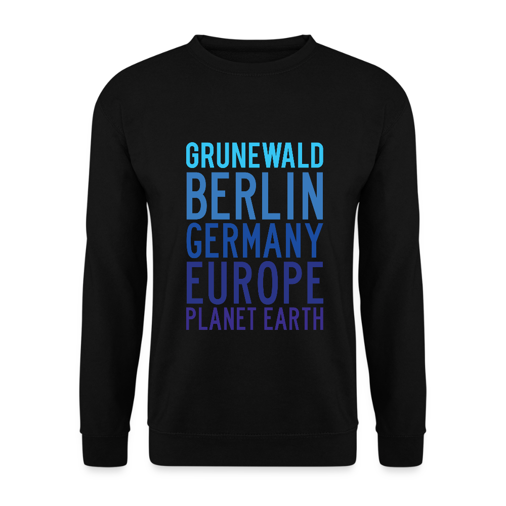 Grunewald Planet Earth - Unisex Pullover - Schwarz
