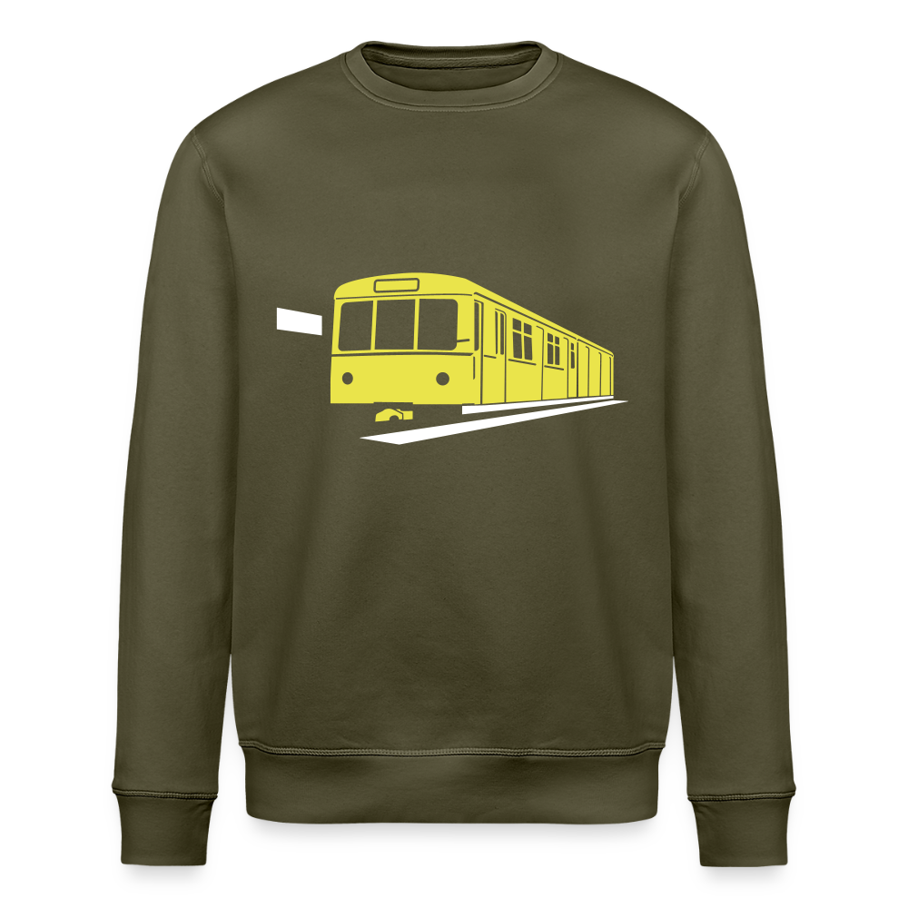 Die U-Bahn kommt - Unisex Bio Sweatshirt - Khaki
