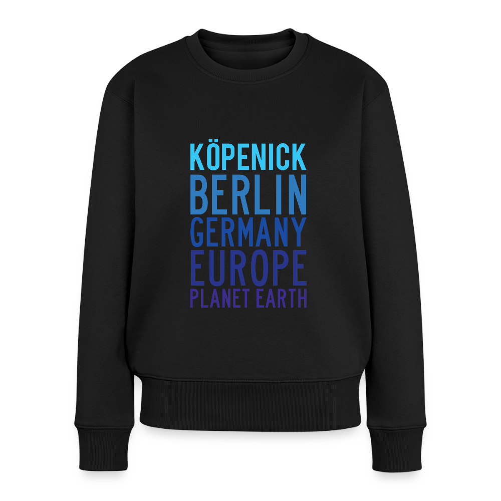 Köpenick Planet Earth - Frauen Premium Pullover - Schwarz