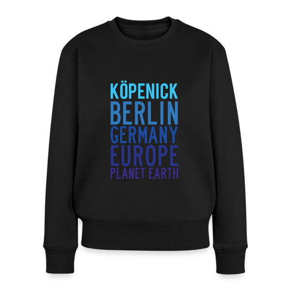 Köpenick Planet Earth - Frauen Premium Pullover - Schwarz