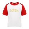 Kinder Baseball T-Shirt - Weiß/Rot