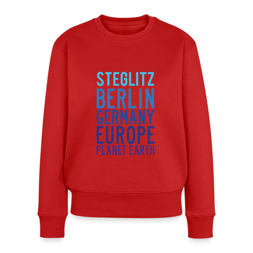Steglitz Planet Earth - Frauen Premium Pullover - Rot