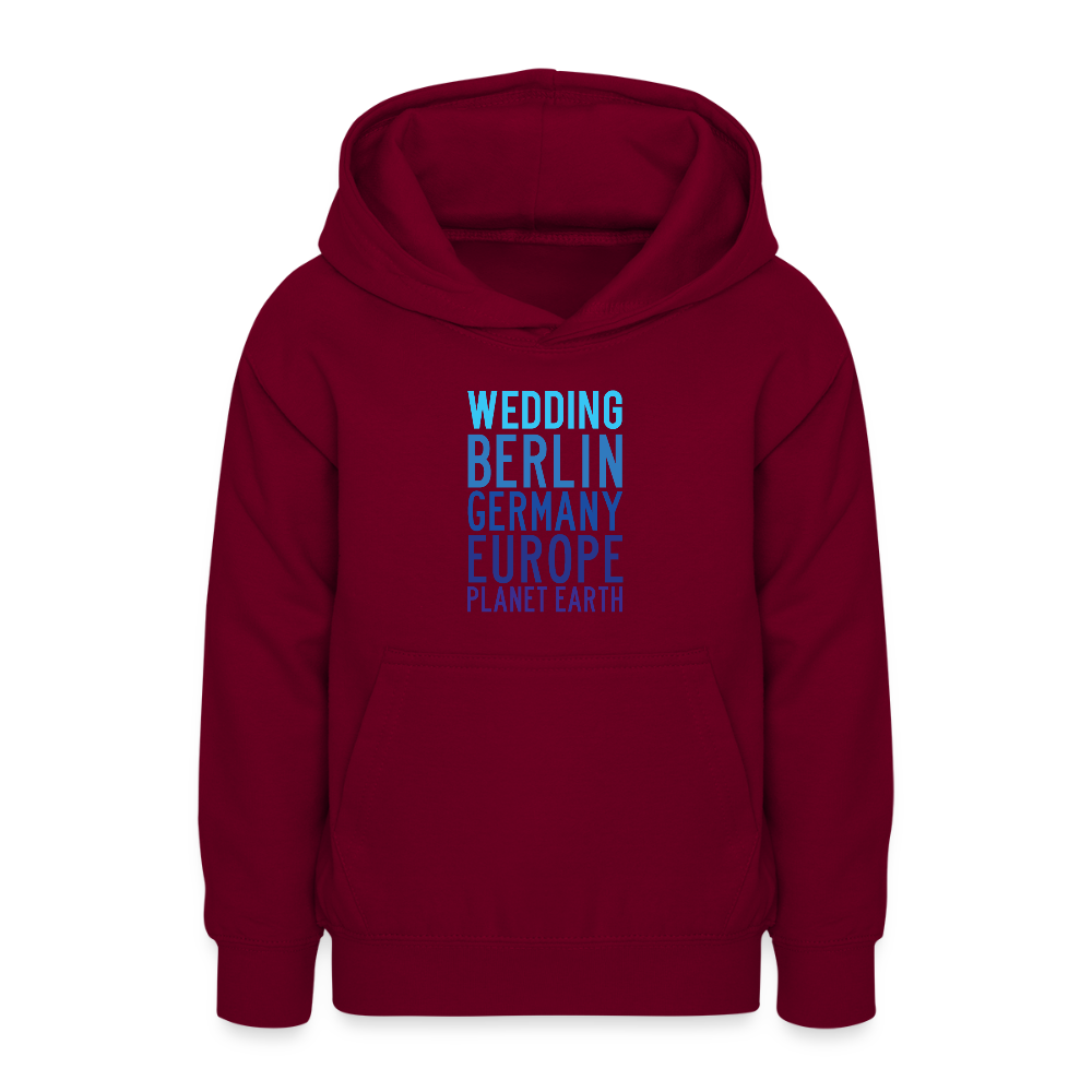 Wedding Planet Earth - Teenager Hoodie - Bordeaux