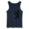 Berliner Bär im Netz - schwarz - Männer Tank Top - Navy
