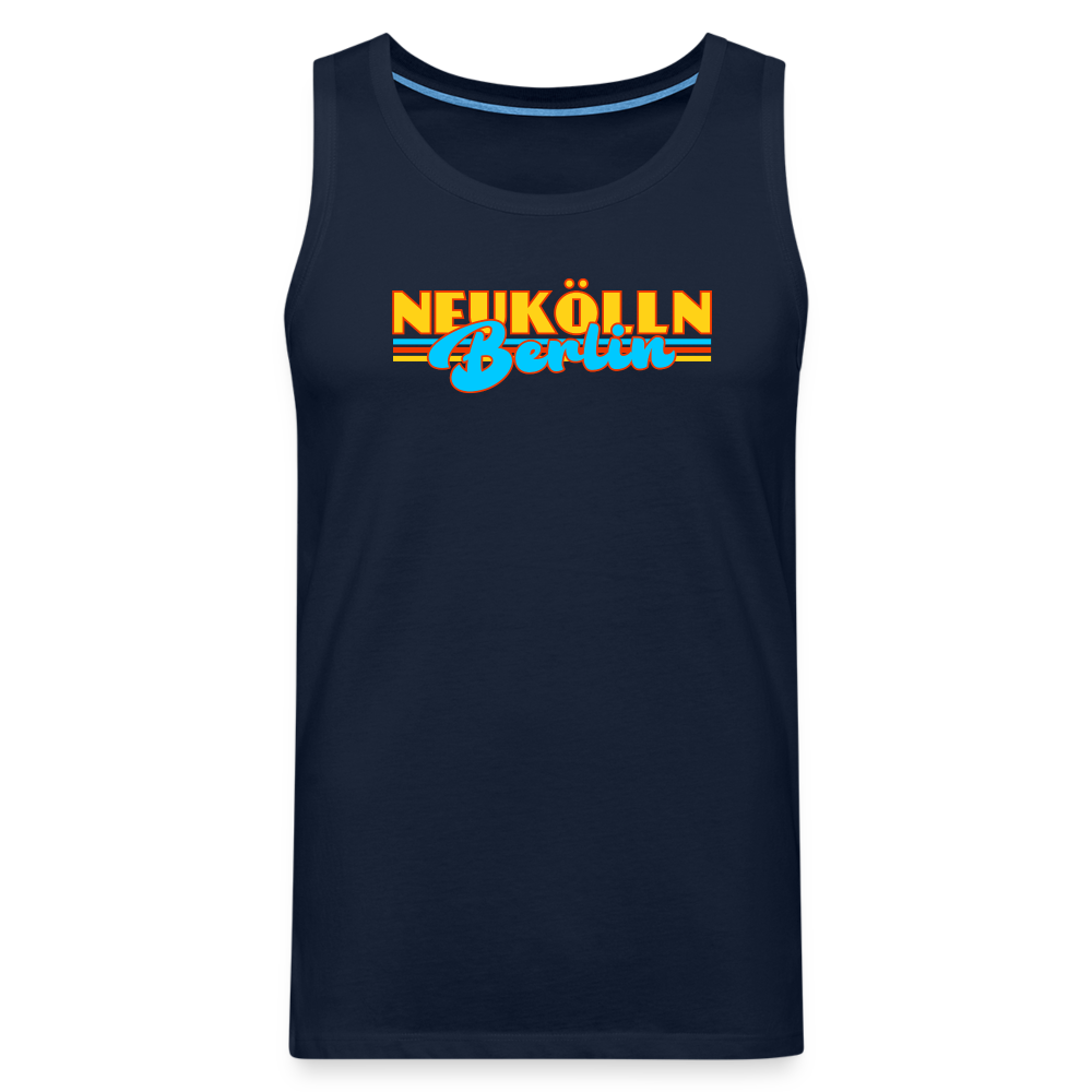 Neukölln Berlin Retro - Männer Premium Tank Top - Navy