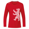 Berliner Bär im Netz - weiß - Frauen Sport Langarmshirt - Rot