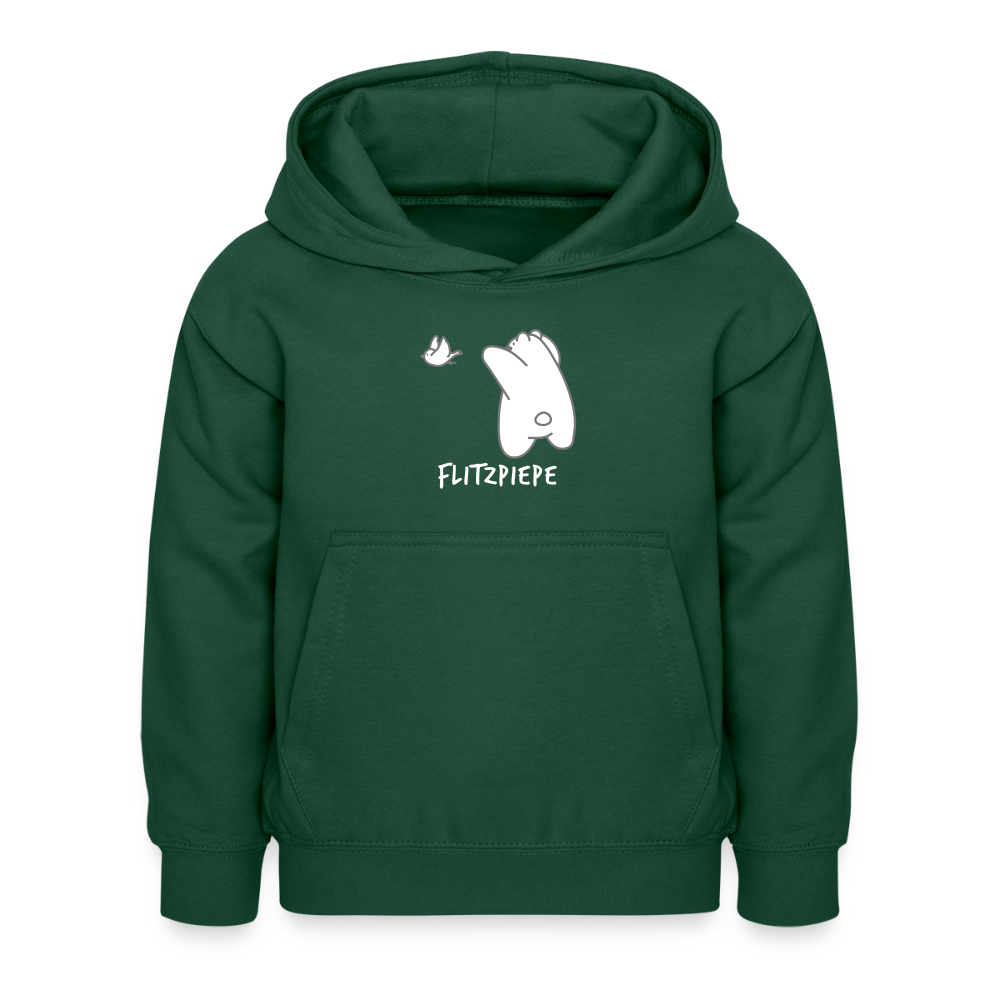 Flitzpiepe - Kinder Hoodie - Flaschengrün