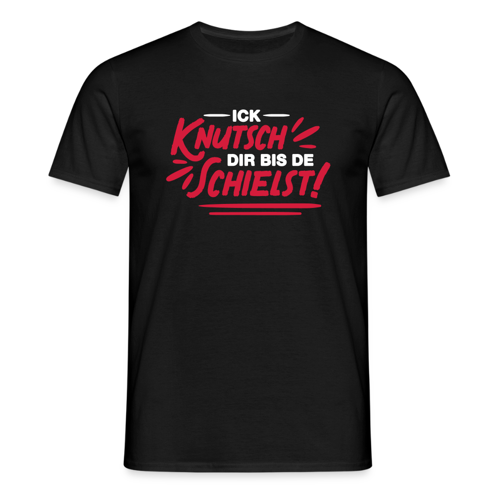 Ick knutsch dir! - Männer Premium T-Shirt - Schwarz