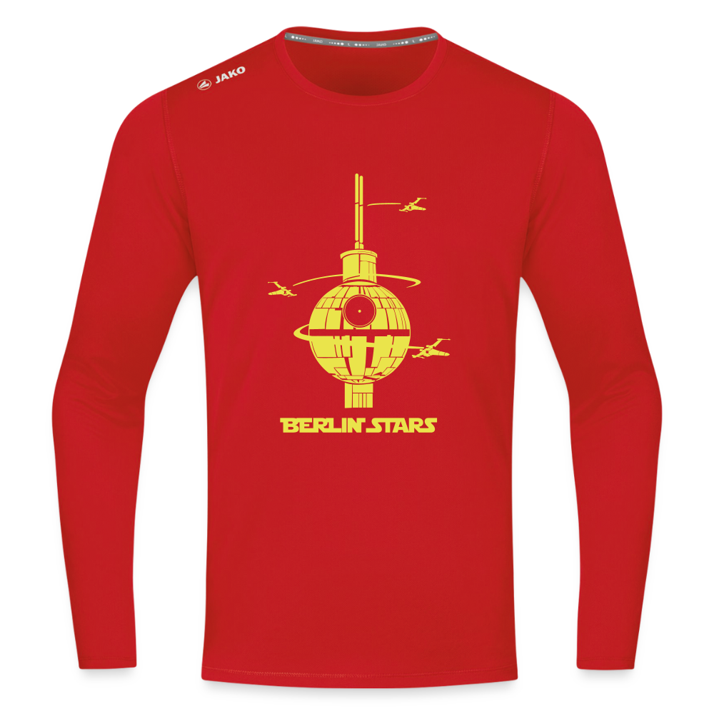 Berlin Stars - Männer Sport Langamshirt - Rot
