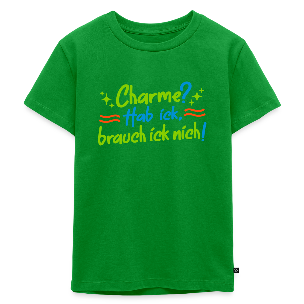 Charme? Hab ick, brauch ick nich! - Kinder Premium T-Shirt - Grün