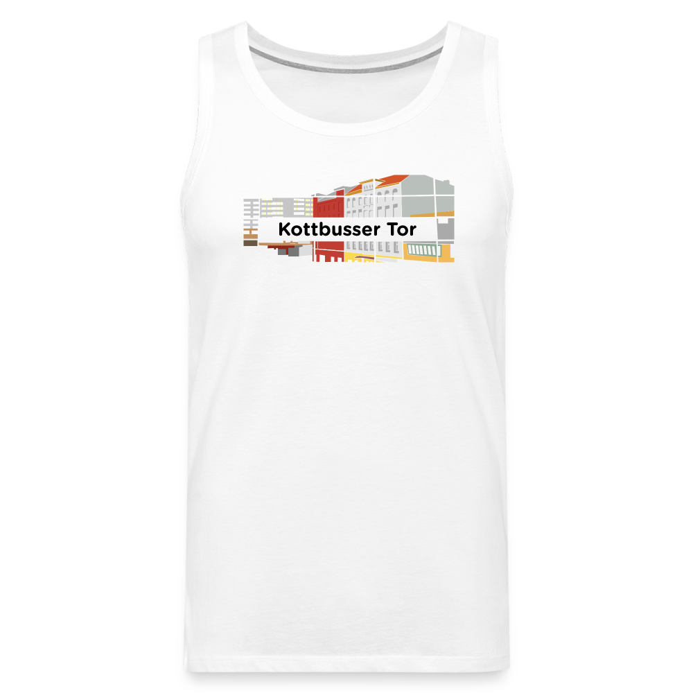 Kottbusser Tor - Männer Premium Tank Top - Weiß