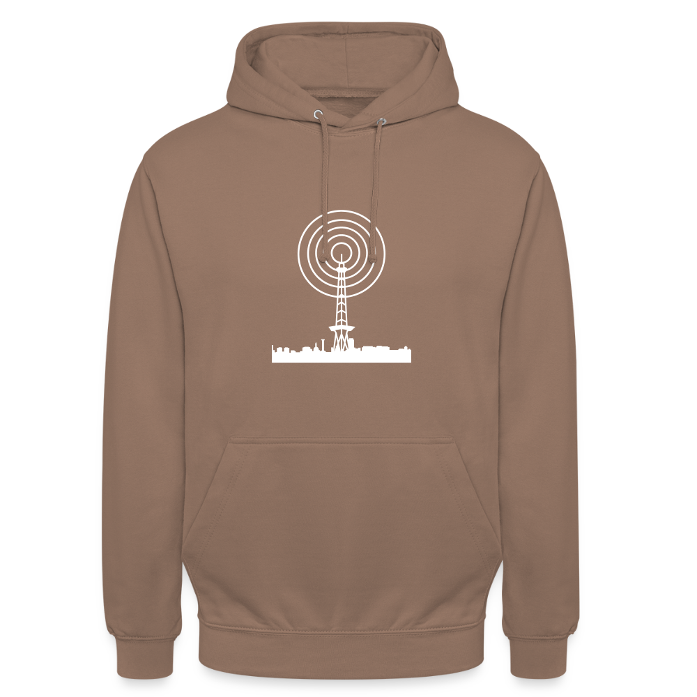 Funkturm im Fokus - Unisex Hoodie - Mokka