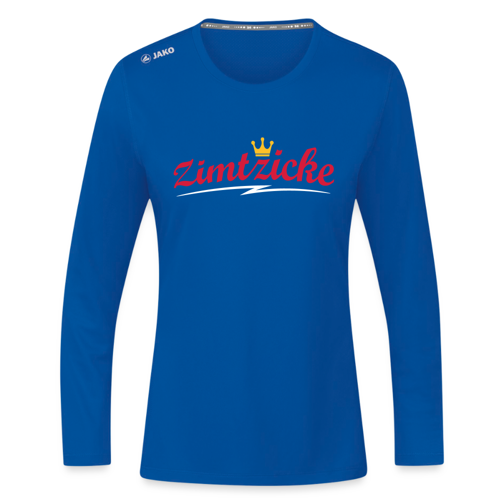Zimtzicke - Frauen Sport Langarmshirt - Royalblau