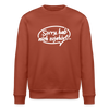 sorry, hab nich zujehört... - Unisex Bio Sweatshirt - Terrakotta
