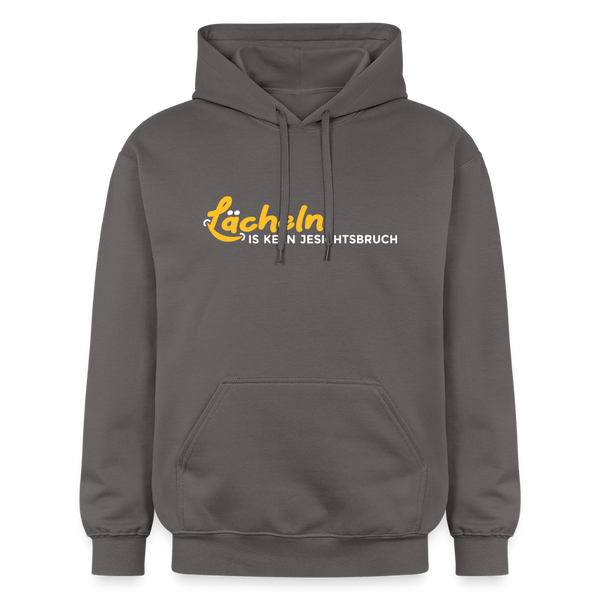 Lächeln is keen Jesichtsbruch - Hoodie - Dunkelgrau